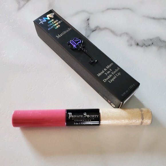 Private Society Cosmetics Mattitude Liquid Lip in Summertime/Sparks - Picture 1 of 6